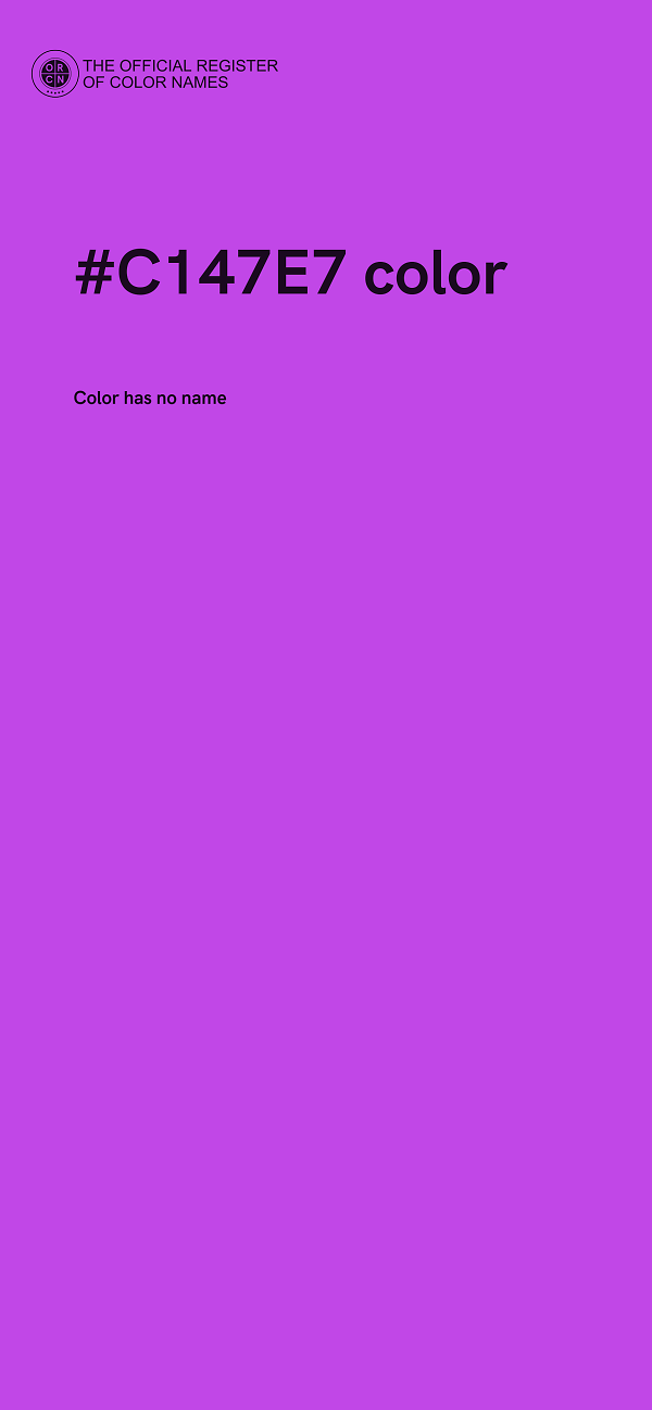 #C147E7 color image