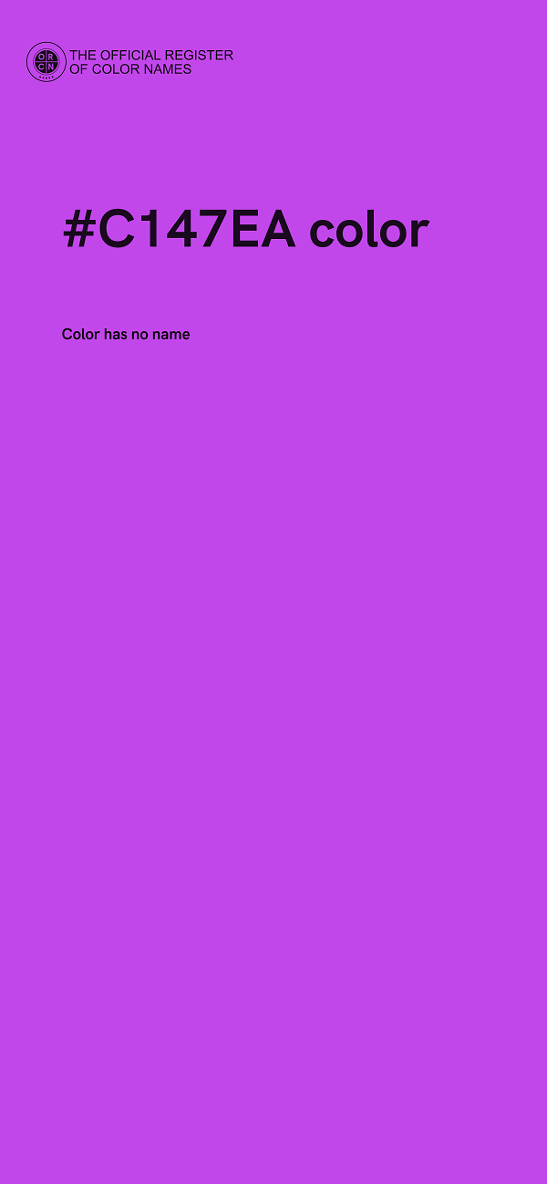 #C147EA color image