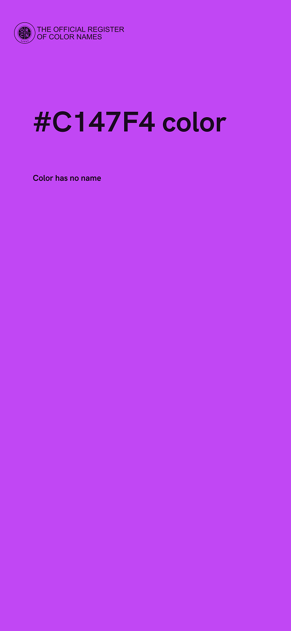 #C147F4 color image