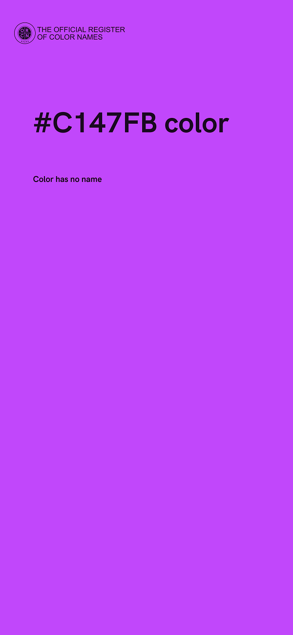 #C147FB color image