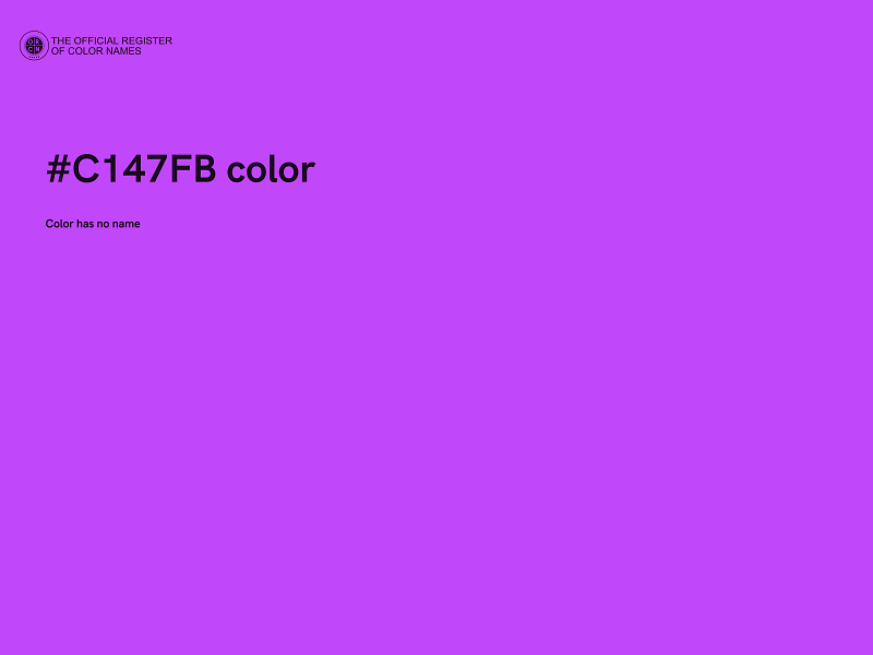 #C147FB color image