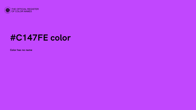 #C147FE color image