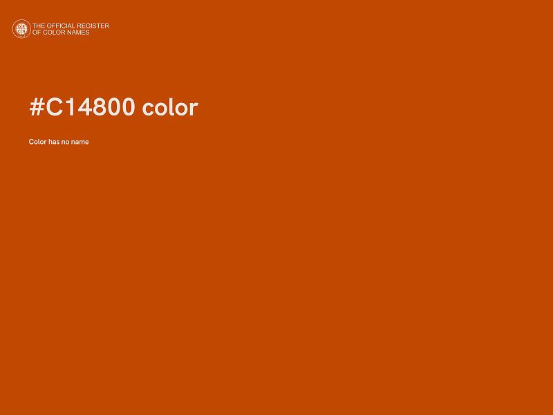 #C14800 color image