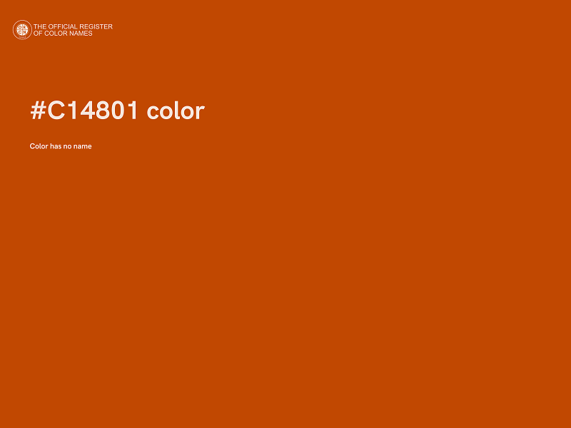 #C14801 color image