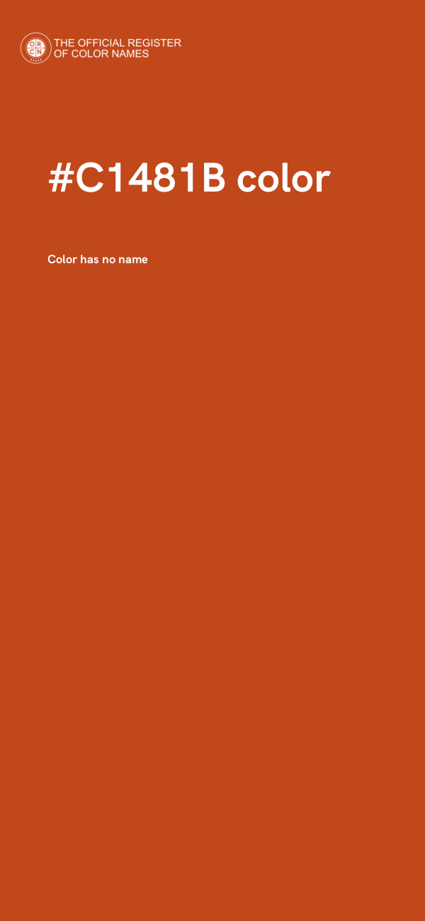 #C1481B color image