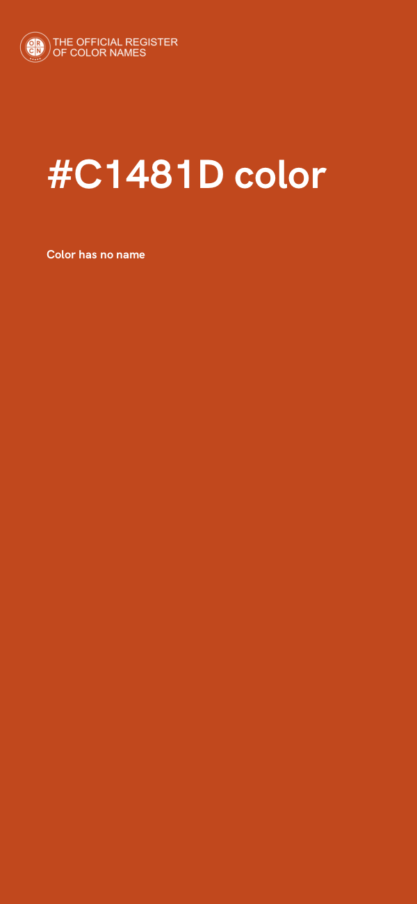 #C1481D color image