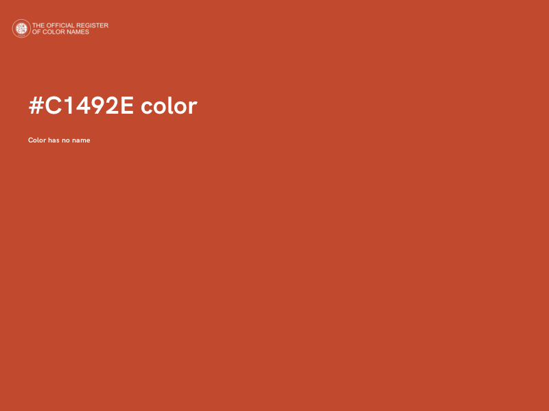 #C1492E color image