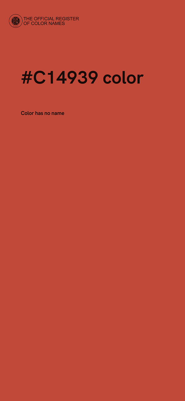 #C14939 color image