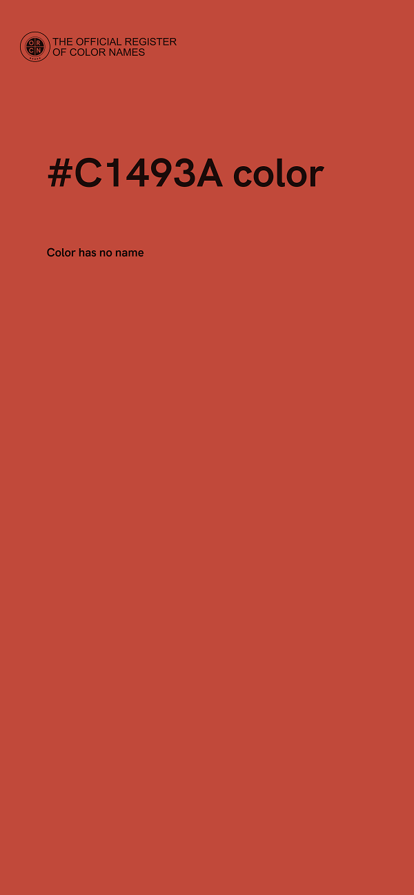 #C1493A color image