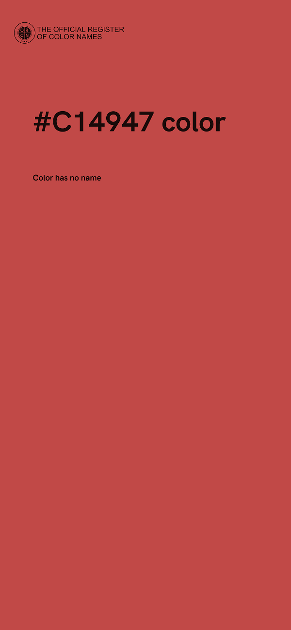 #C14947 color image