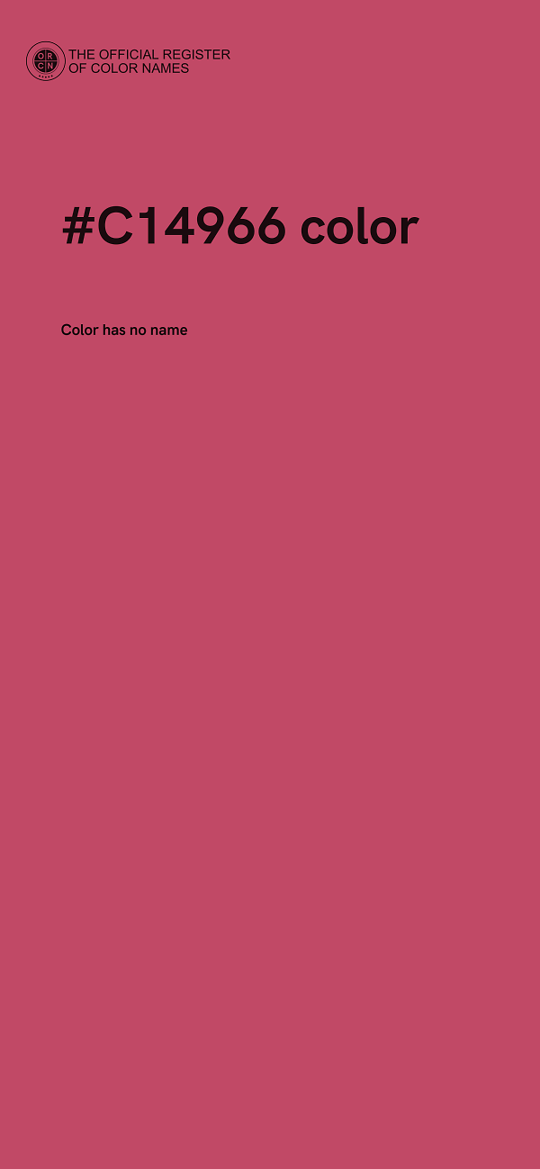 #C14966 color image