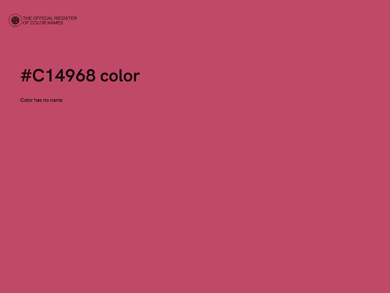 #C14968 color image