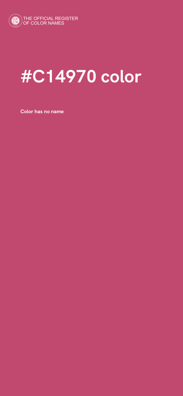 #C14970 color image