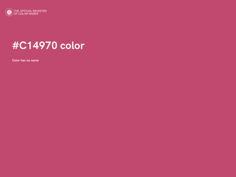 #C14970 color image