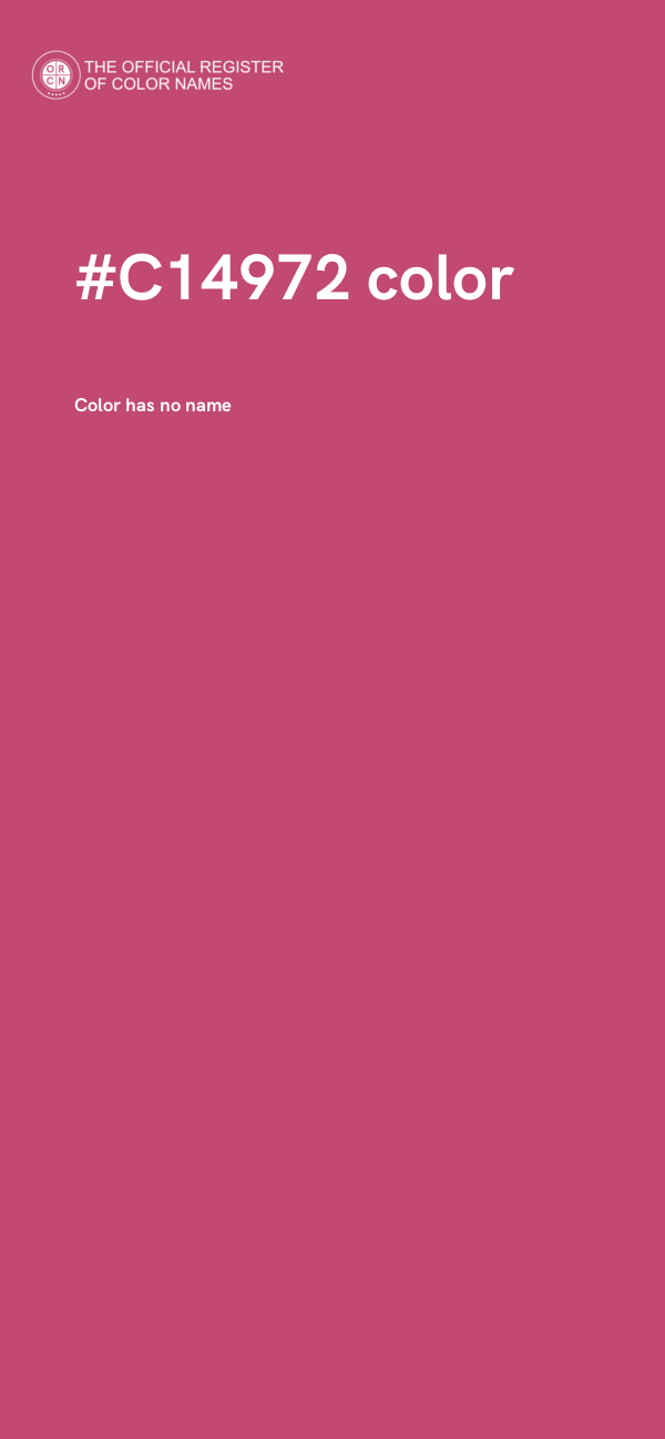 #C14972 color image