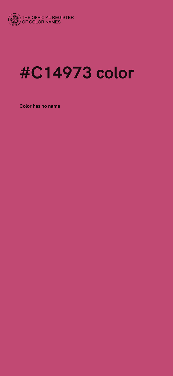 #C14973 color image