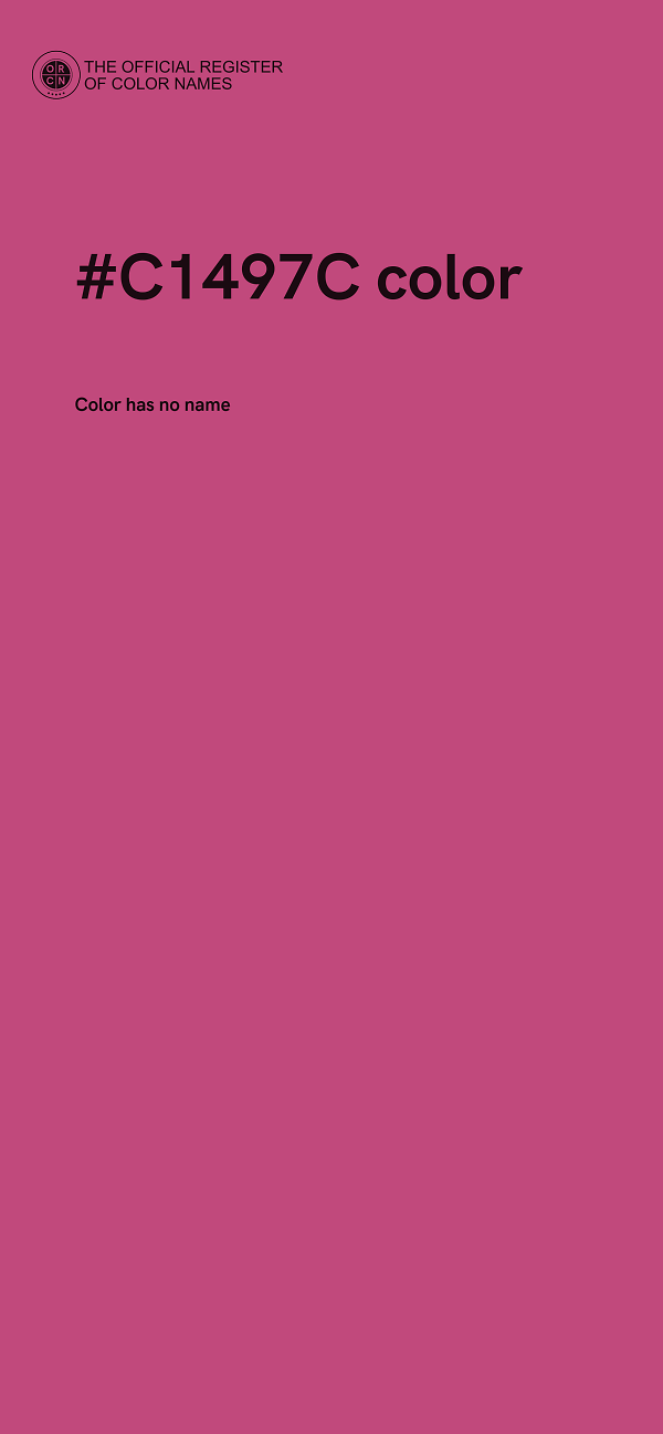 #C1497C color image