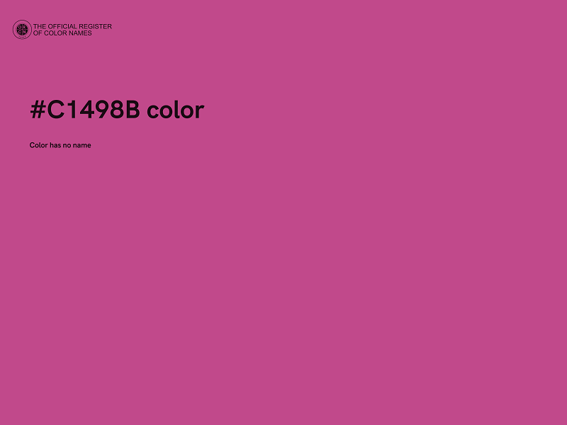 #C1498B color image