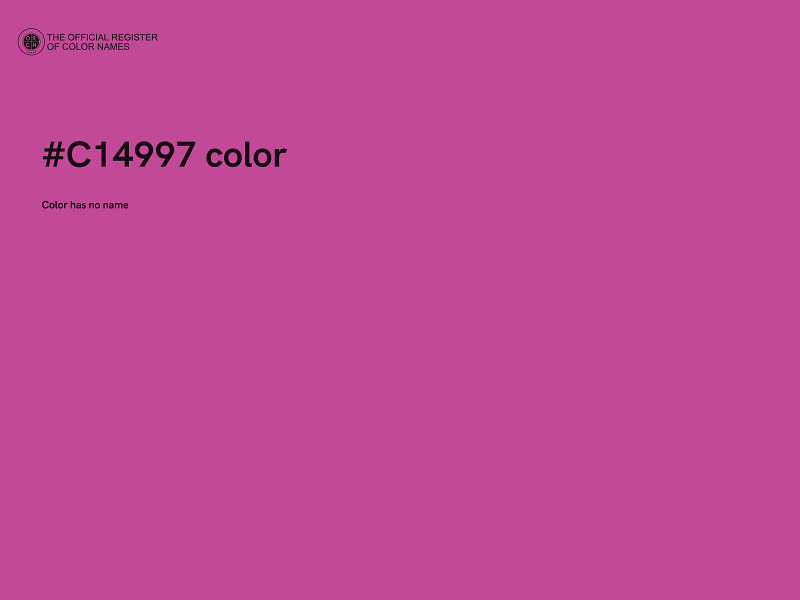 #C14997 color image