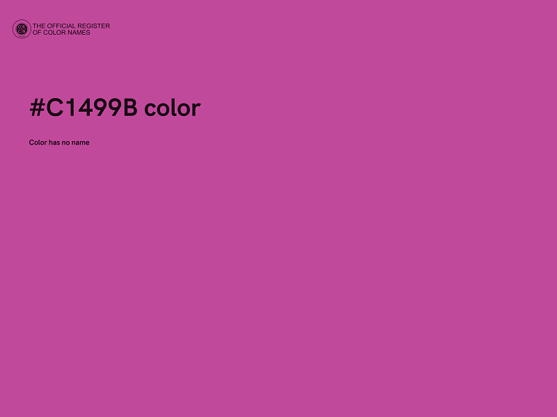 #C1499B color image