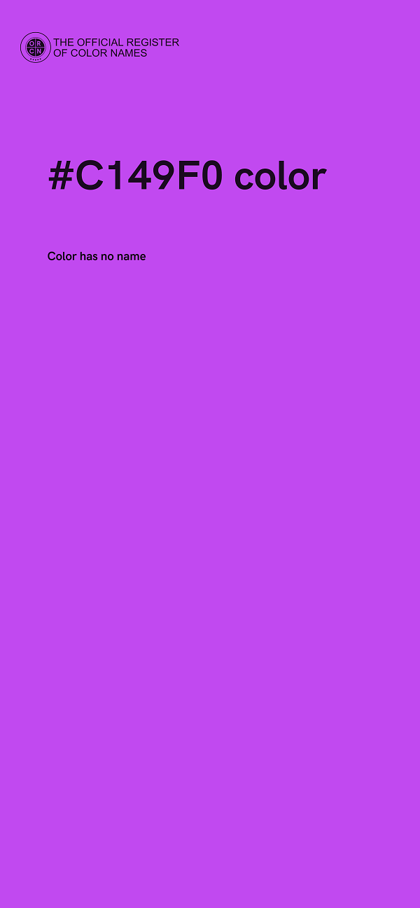 #C149F0 color image