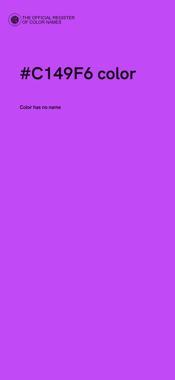 #C149F6 color image