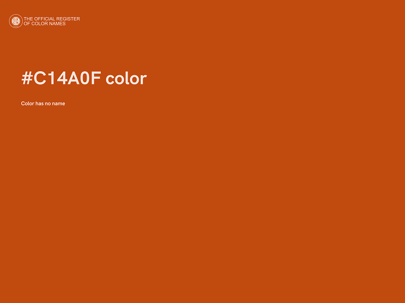 #C14A0F color image