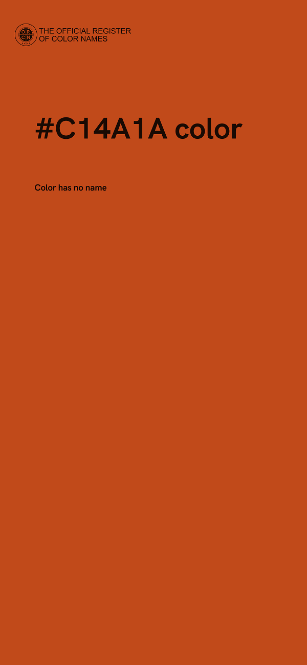 #C14A1A color image