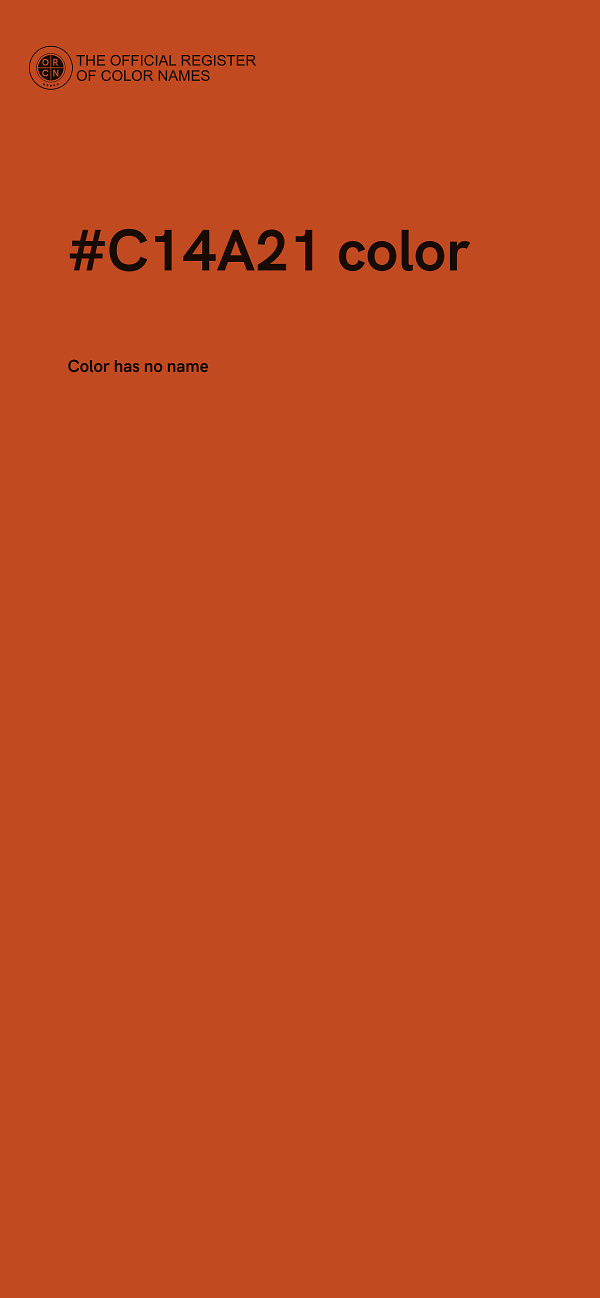 #C14A21 color image