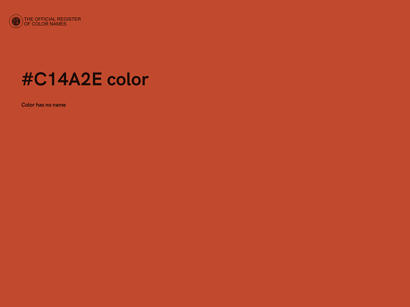 #C14A2E color image