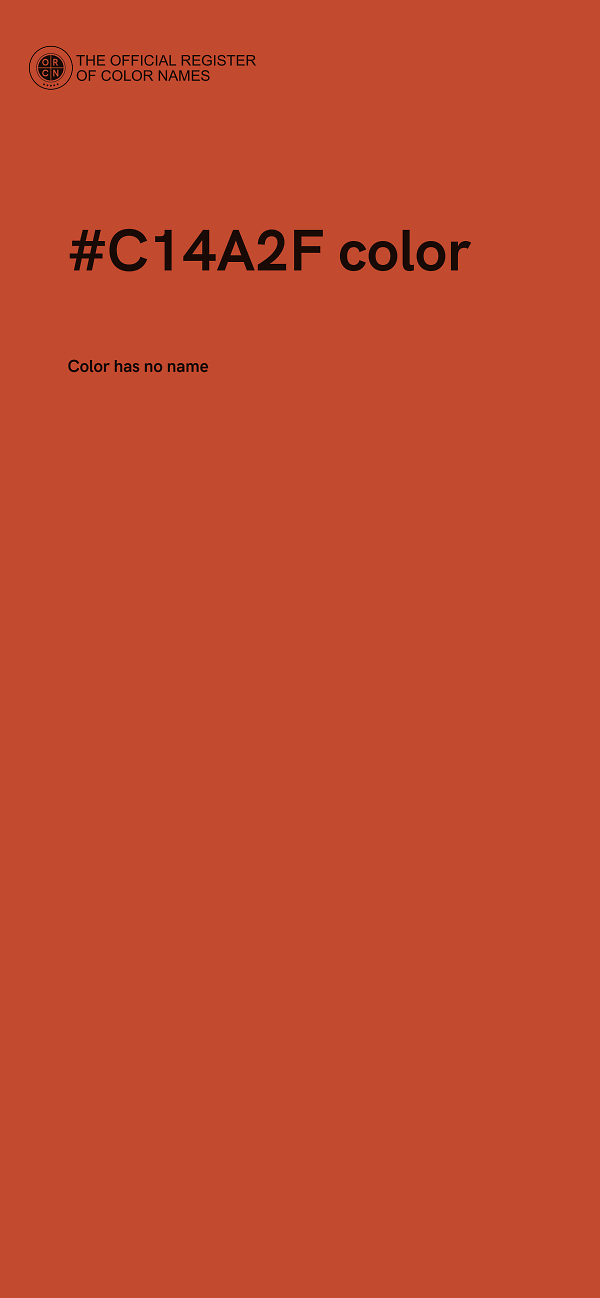 #C14A2F color image