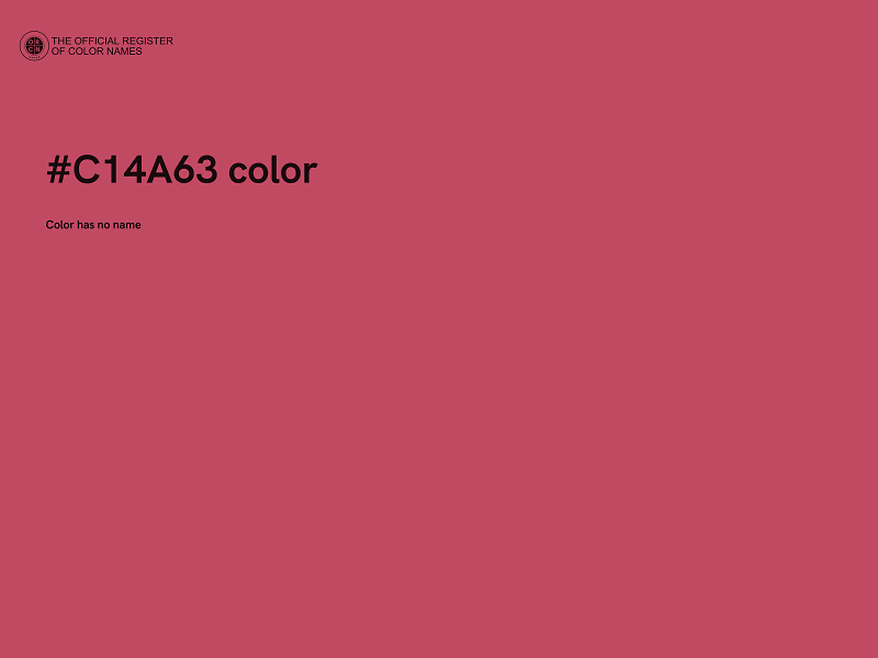 #C14A63 color image