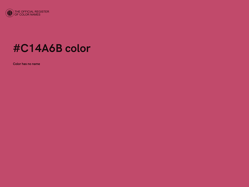 #C14A6B color image