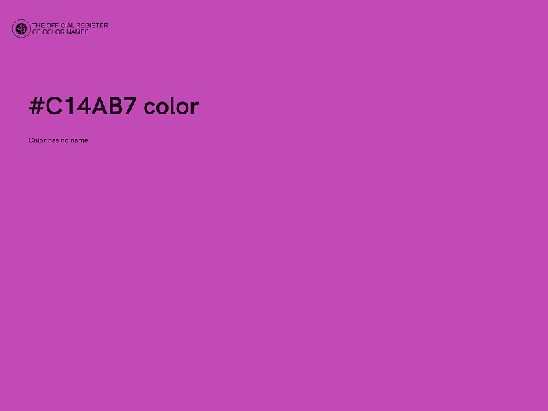 #C14AB7 color image