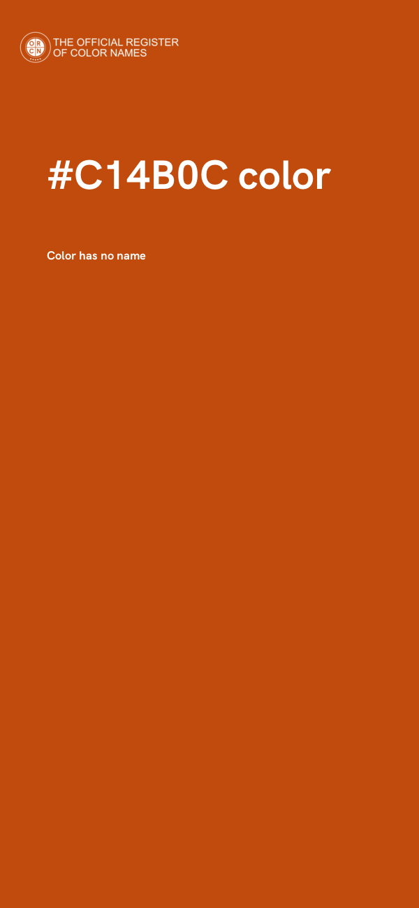 #C14B0C color image