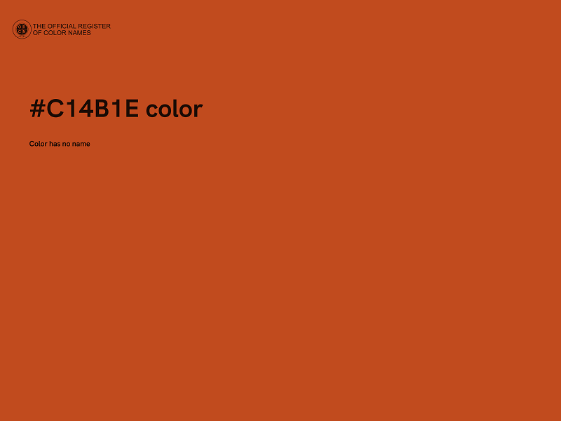 #C14B1E color image