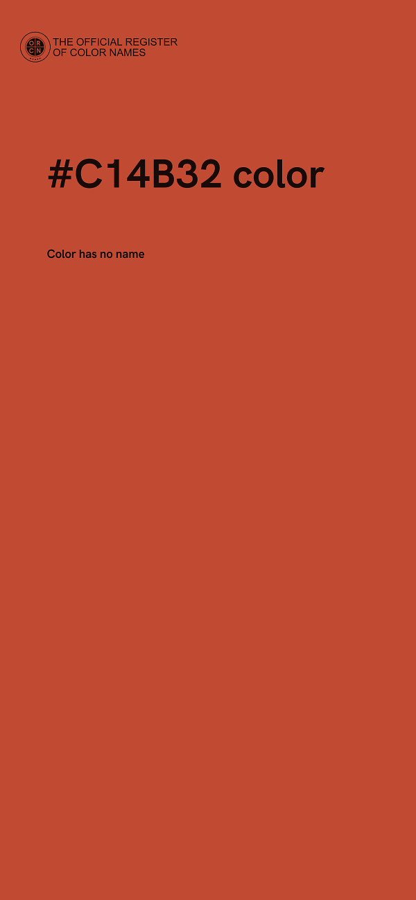 #C14B32 color image