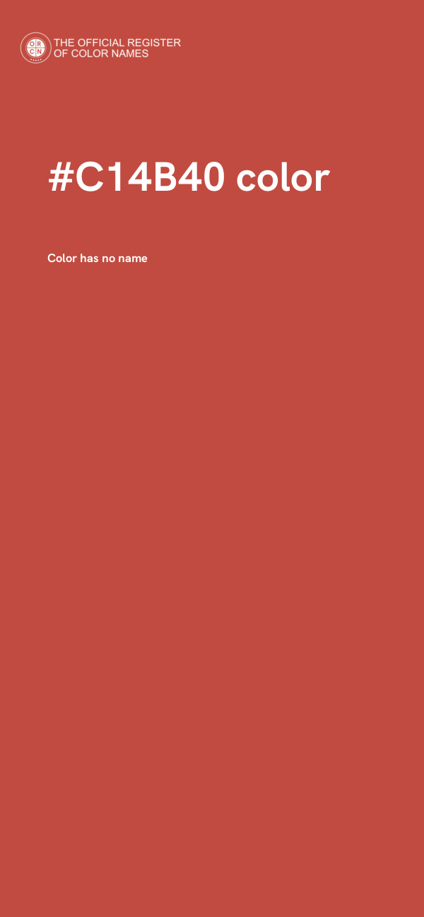 #C14B40 color image