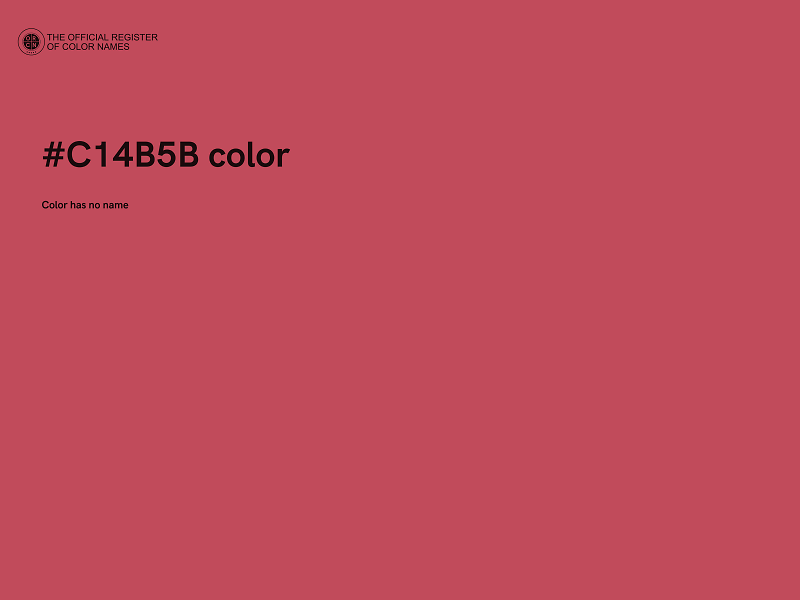 #C14B5B color image