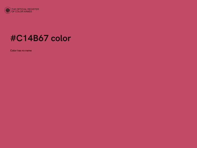 #C14B67 color image