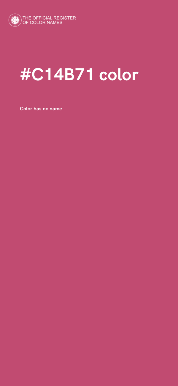 #C14B71 color image