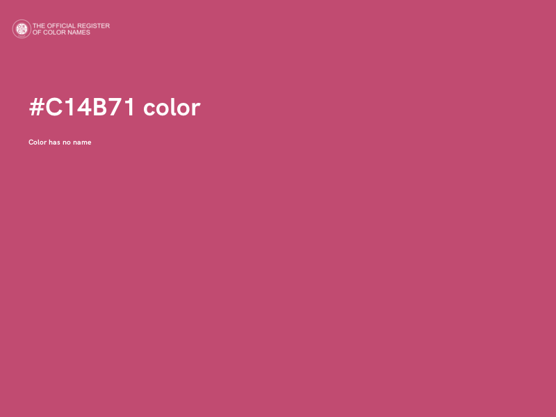 #C14B71 color image
