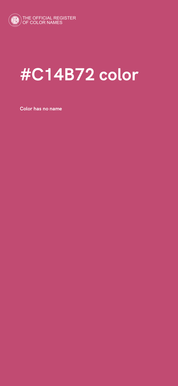 #C14B72 color image