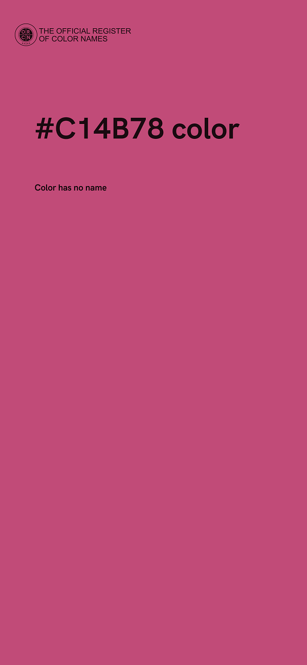 #C14B78 color image