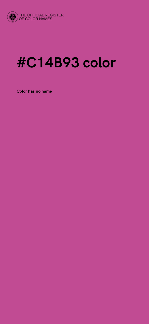 #C14B93 color image
