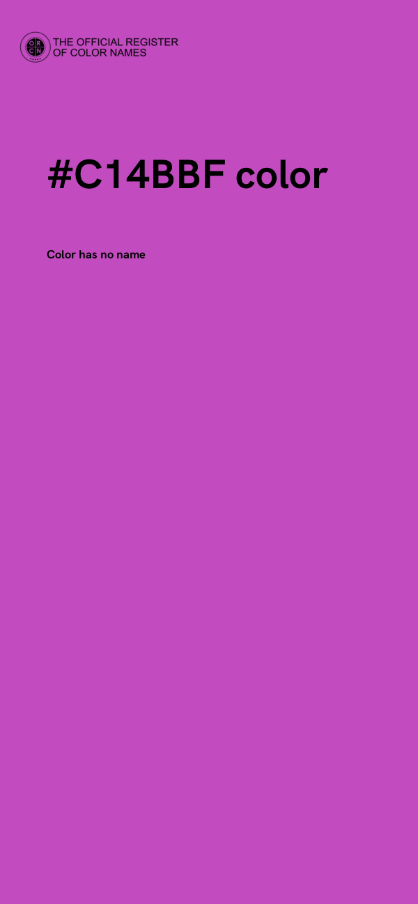 #C14BBF color image