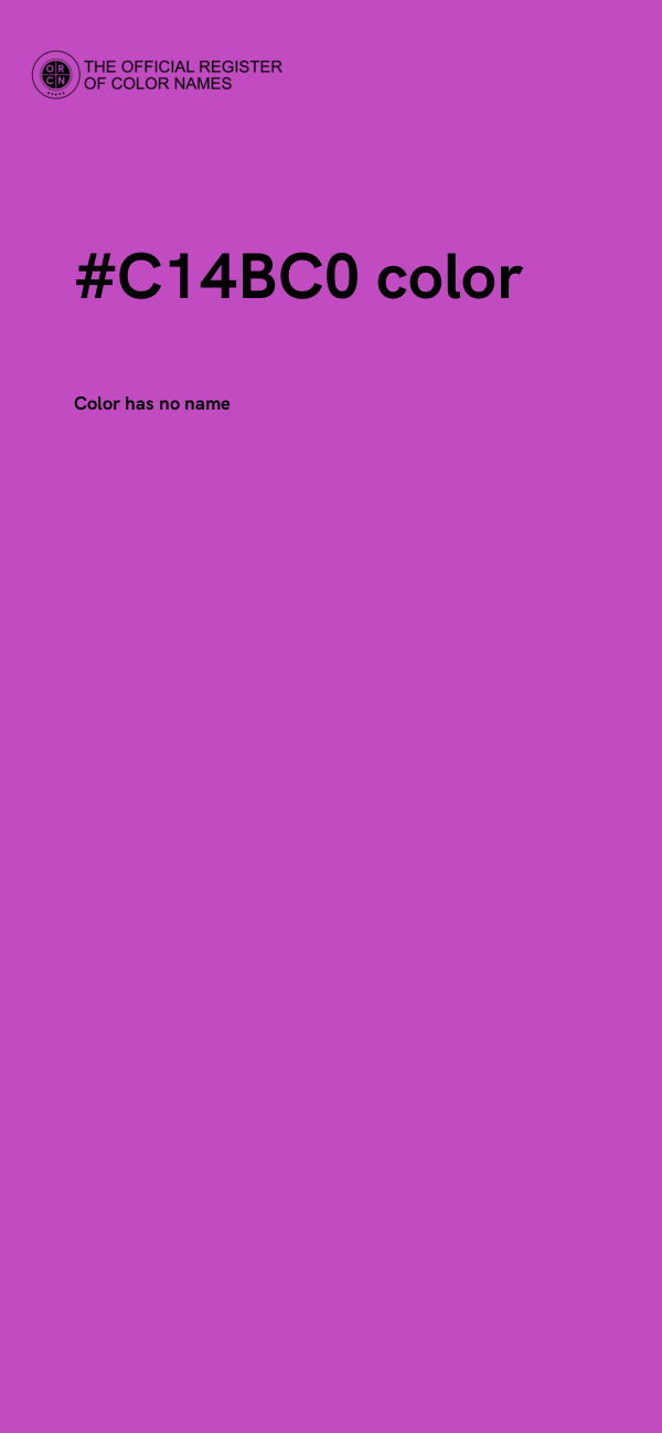 #C14BC0 color image