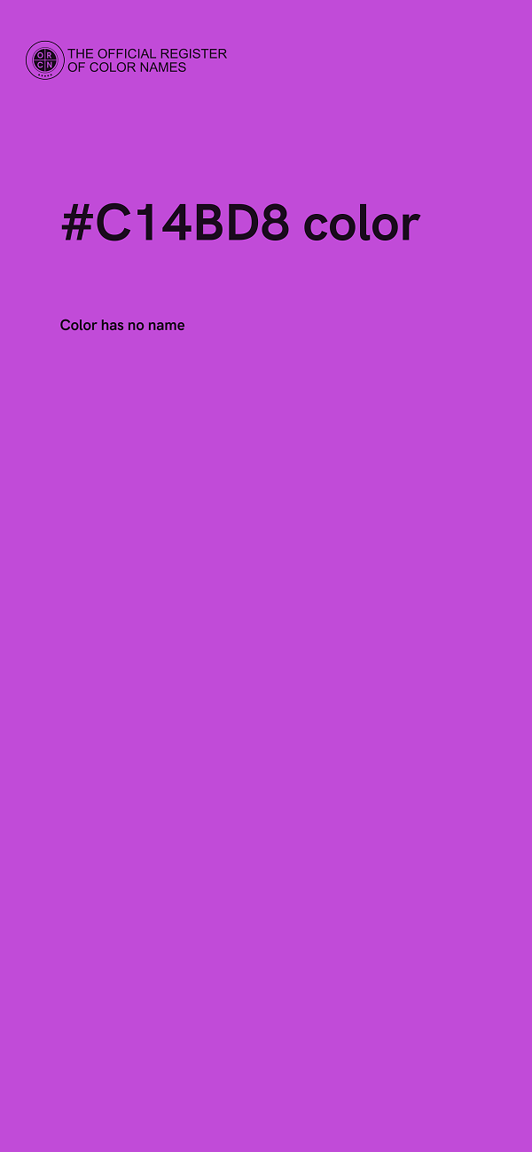 #C14BD8 color image