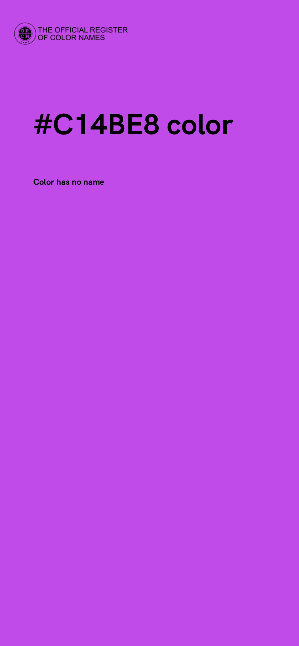 #C14BE8 color image