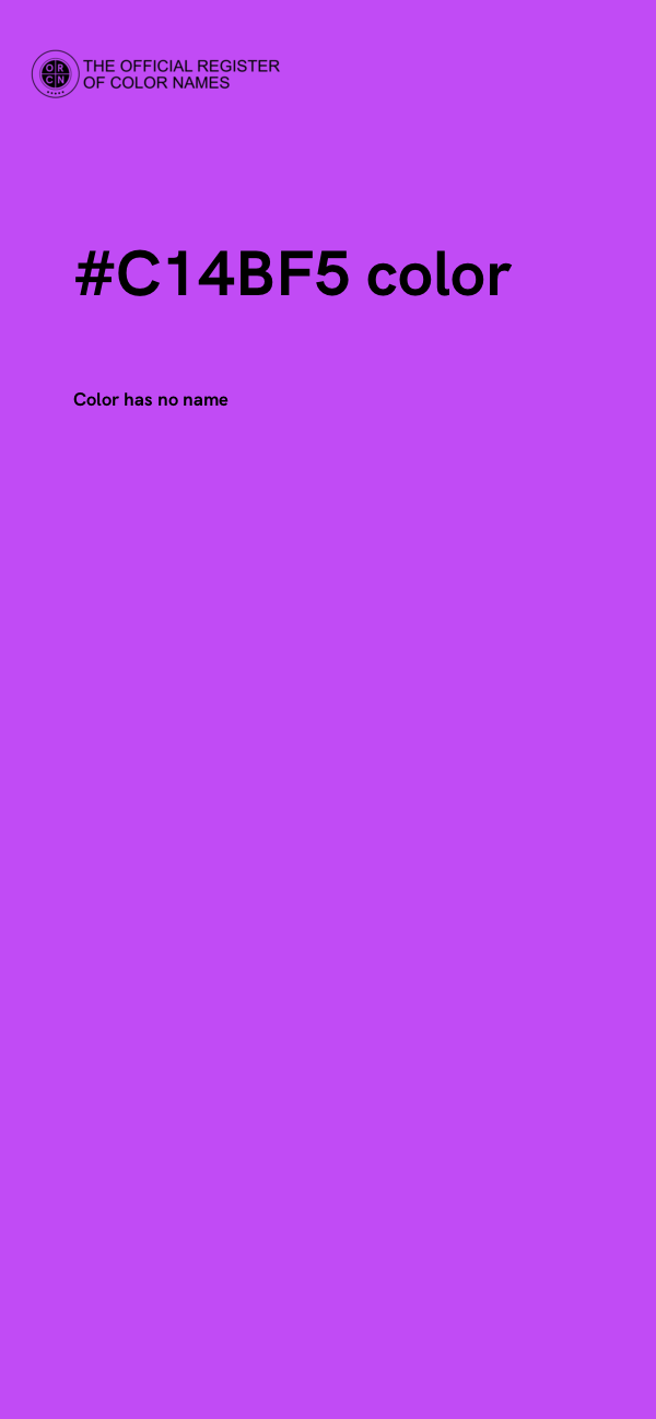 #C14BF5 color image
